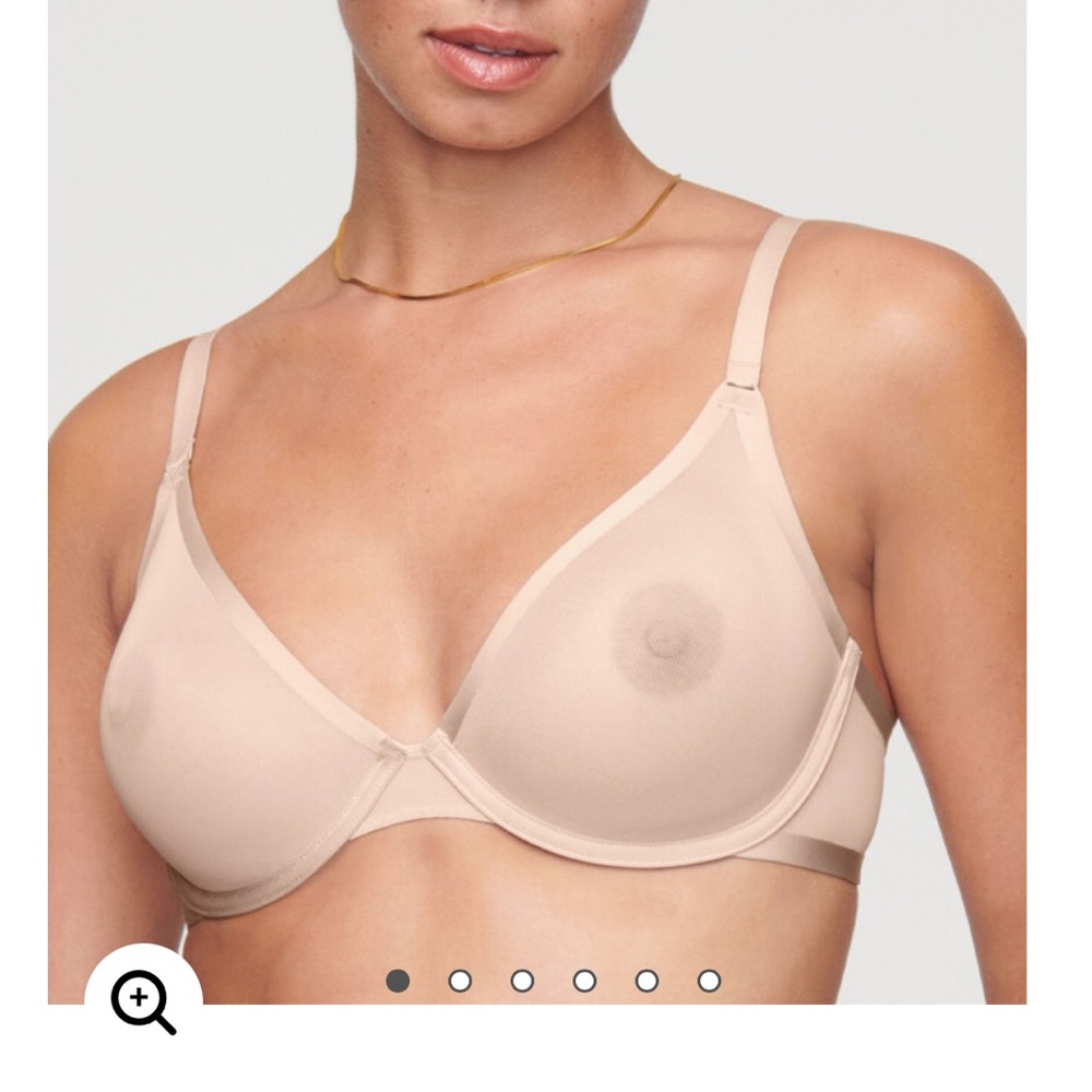 NWT CUUP Plunge Mesh Bra in Sand, 34D